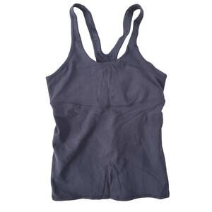 Lululemon Black Racerback Sports Bra Tank Top Size 8